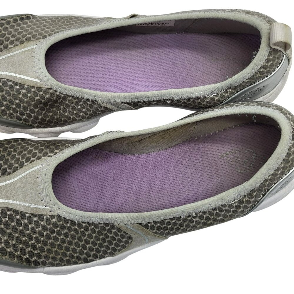 Easy Spirit Slip-On Walking Athletic Shoes Sneakers Gray White Comfort Women's 9 - Picture 3 of 12